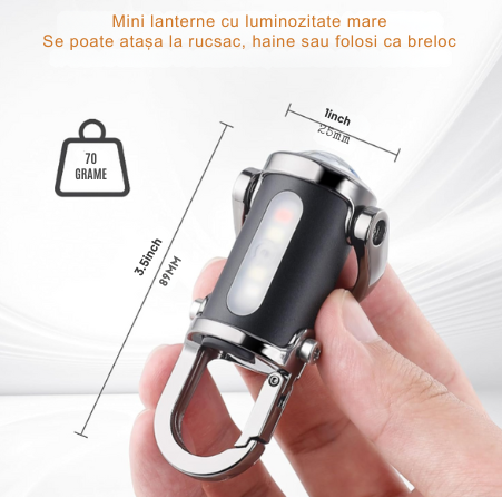 Lanternă Mini Reîncărcabilă Portabilă